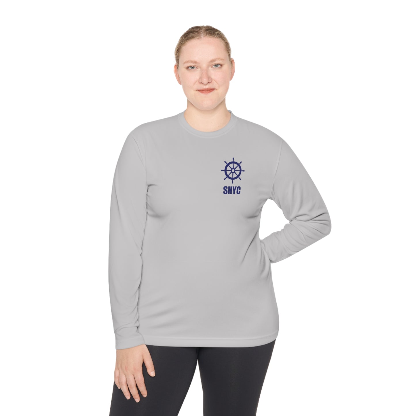 SHYC Unisex Lightweight Long Sleeve American Flag Tee