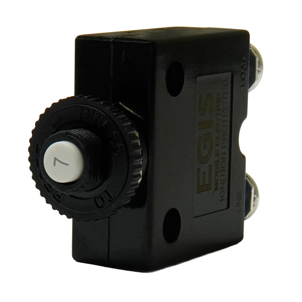 Egis 7A Push Button Panel Mount Circuit Breaker - Screw Terminals [4710-07]