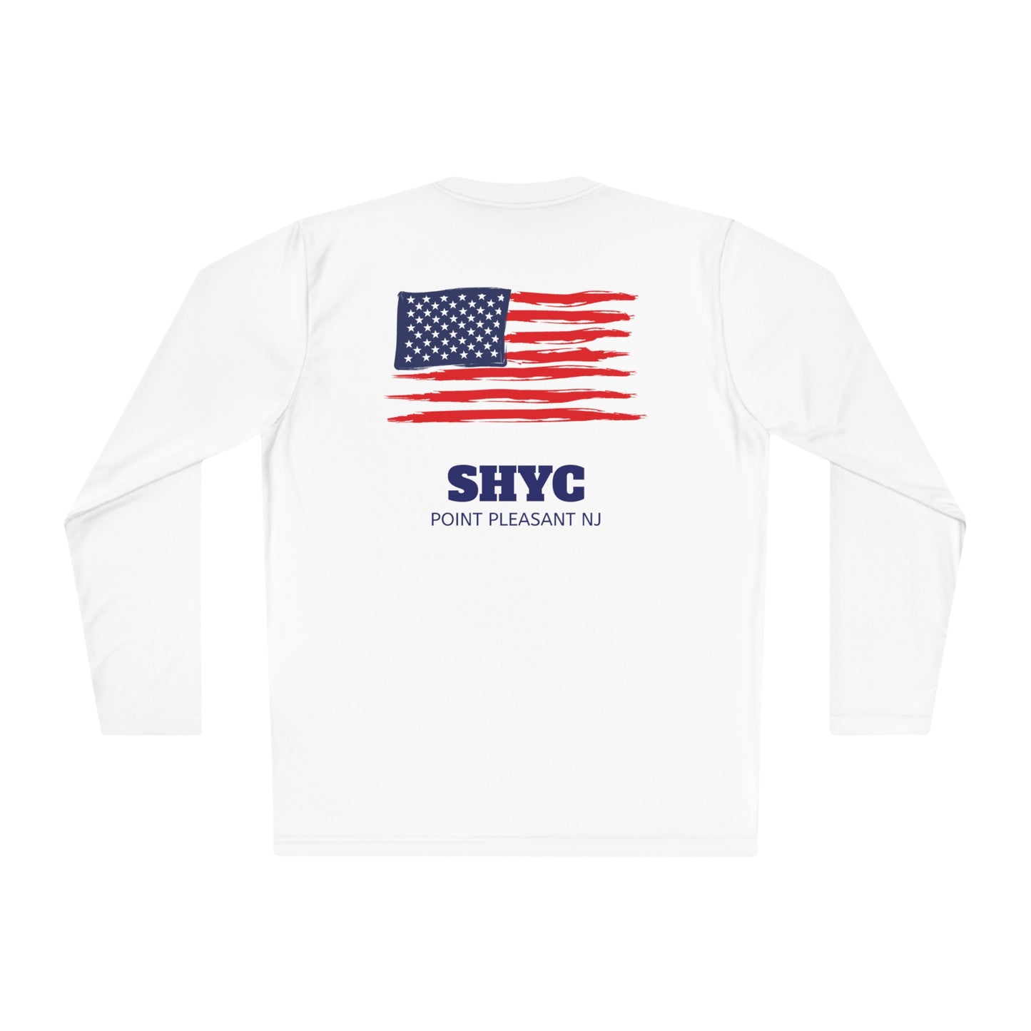 SHYC Unisex Lightweight Long Sleeve American Flag Tee