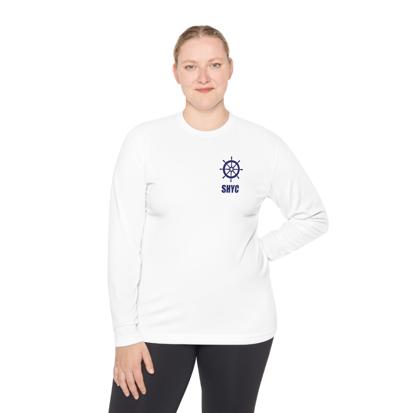SHYC Unisex Lightweight Long Sleeve American Flag Tee