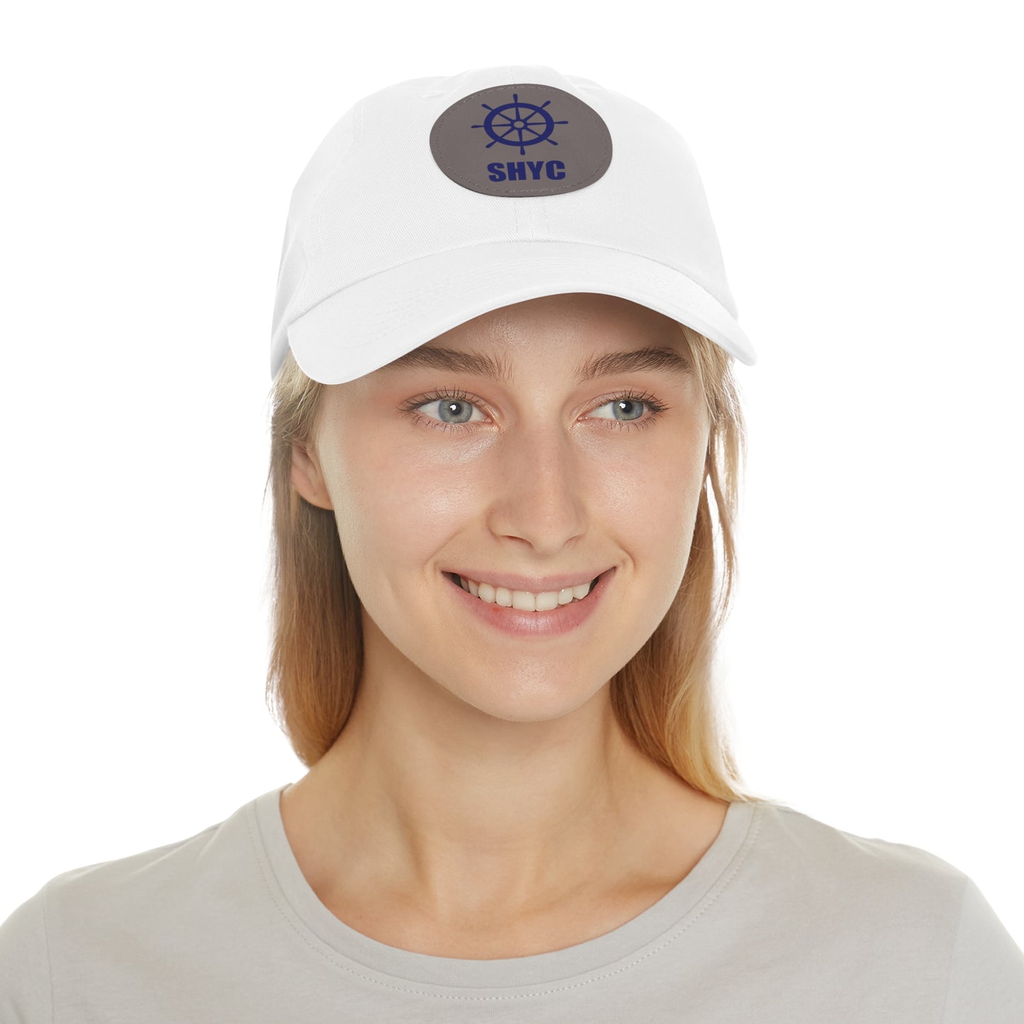SHYC Dad Hat with Leather Patch (Round)