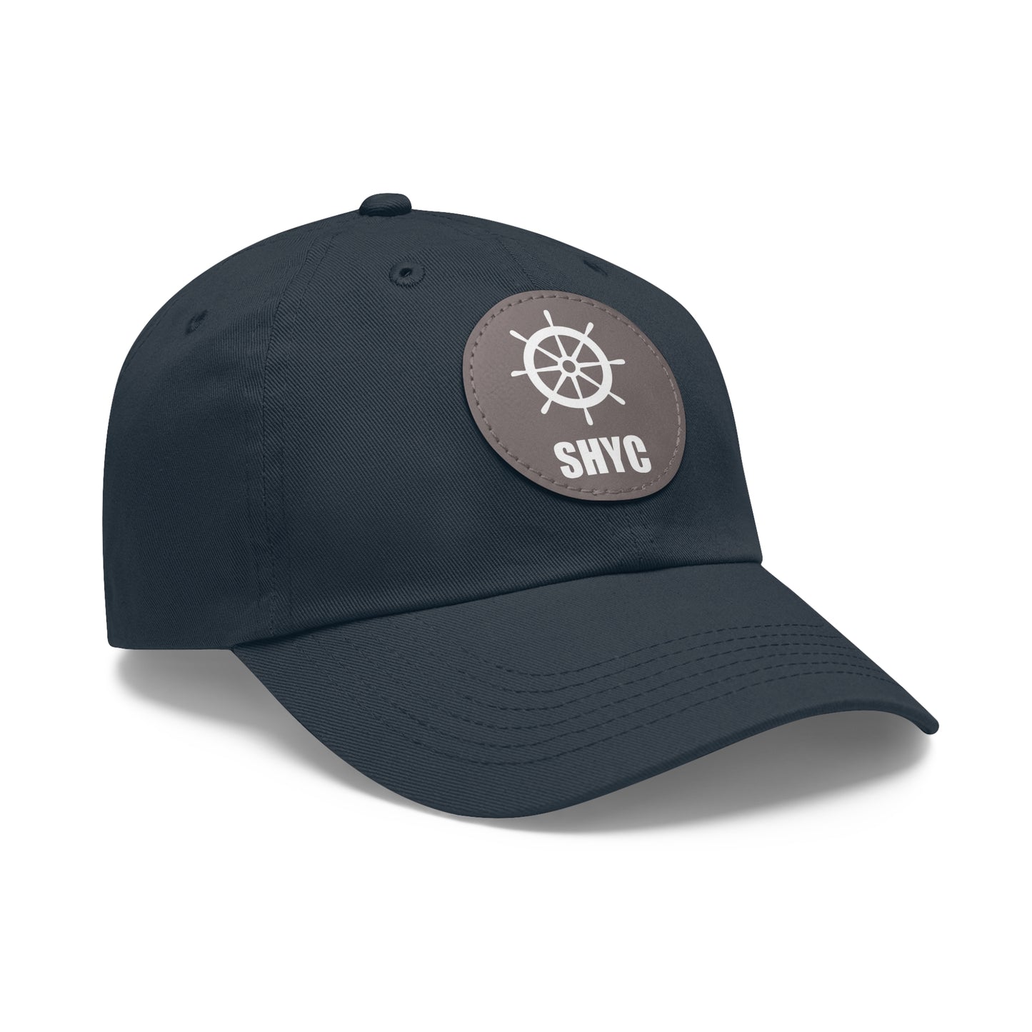 SHYC Dad Hat with Leather Patch (Round)