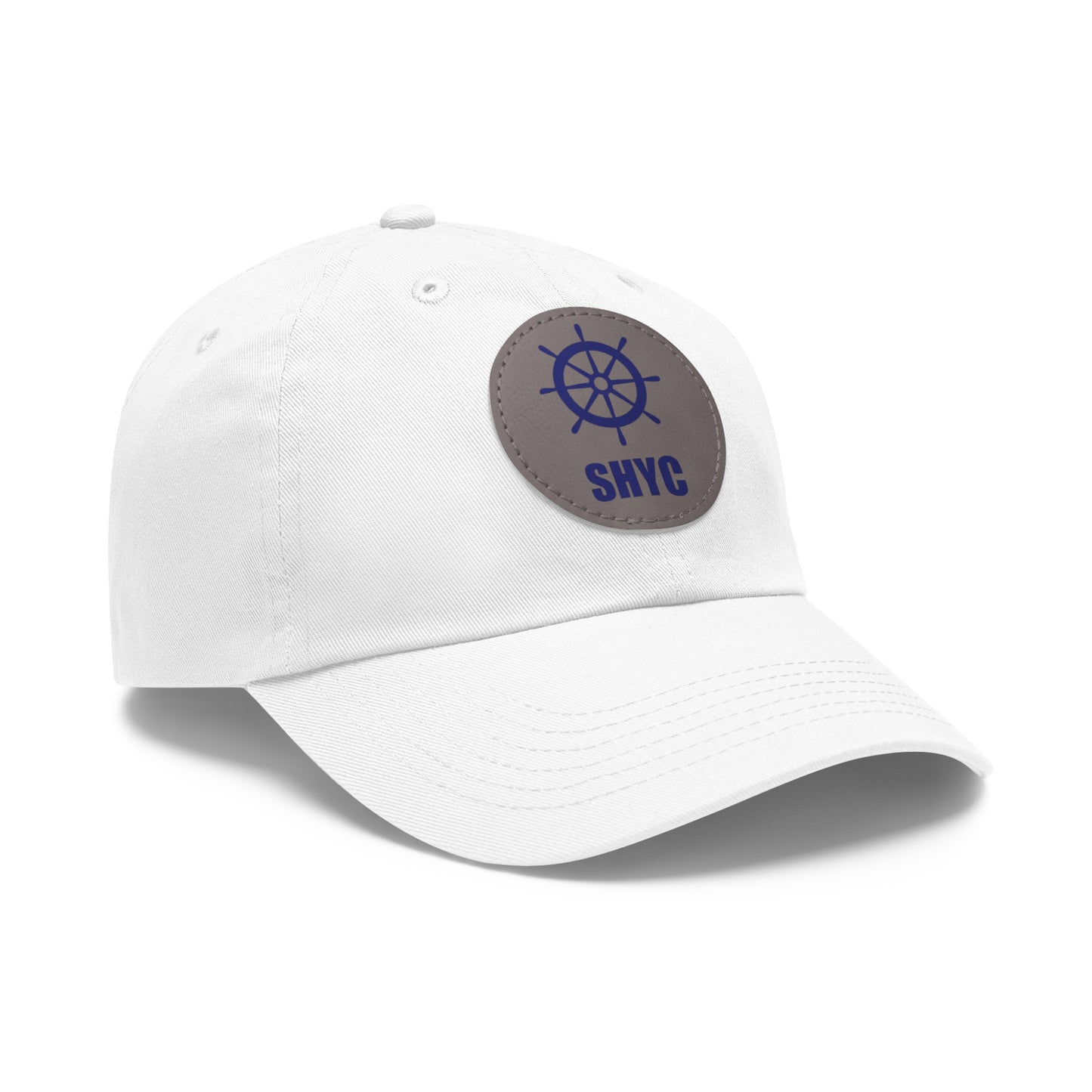 SHYC Dad Hat with Leather Patch (Round)