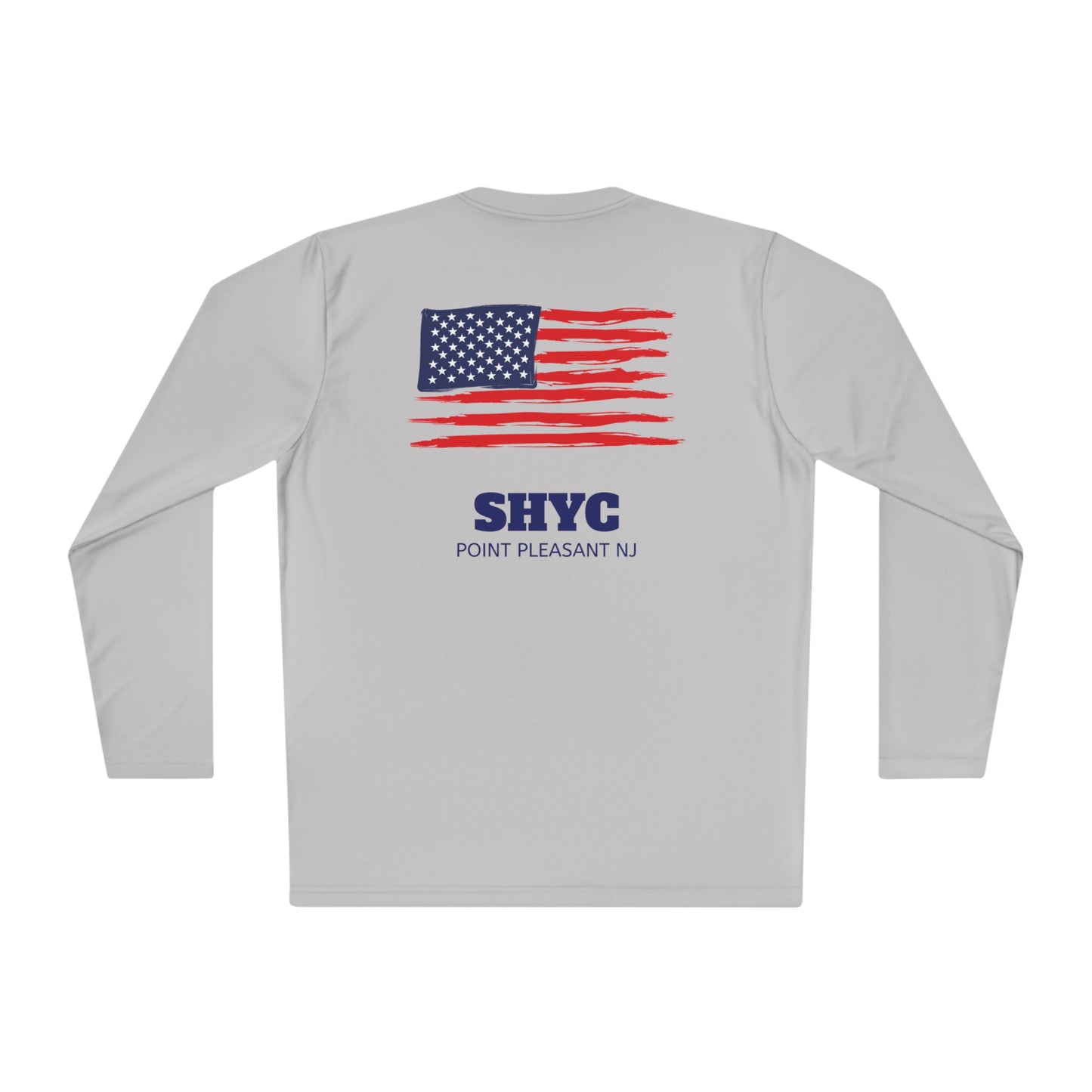 SHYC Unisex Lightweight Long Sleeve American Flag Tee